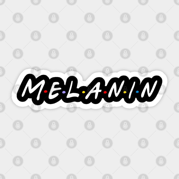 melanin Sticker by Corecustom